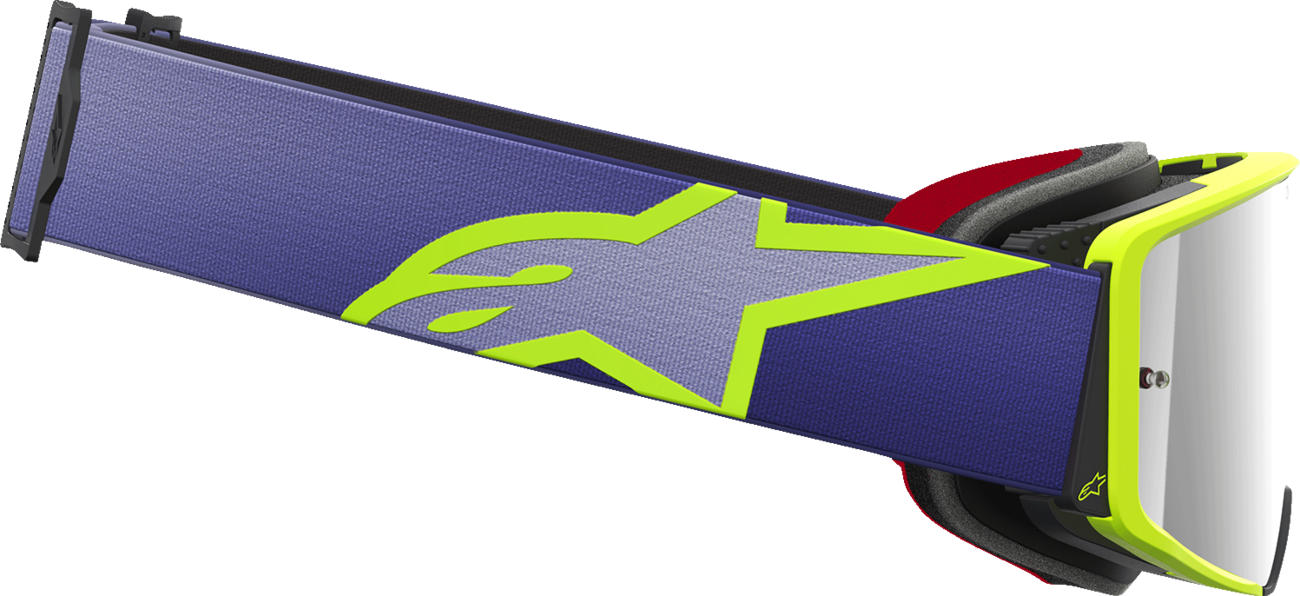 Alpinestars Gogglessupertech Goggle - Corp - Purple/Yellow with Silver Mirror Lens Part 5100326-3156