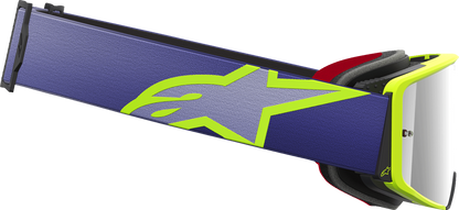 Alpinestars Gogglessupertech Goggle - Corp - Purple/Yellow with Silver Mirror Lens Part 5100326-3156