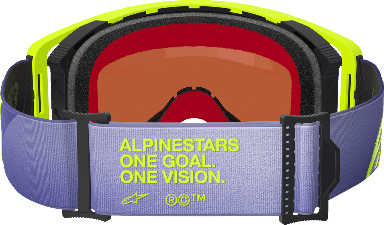 Alpinestars Gogglessupertech Goggle - Corp - Purple/Yellow with Silver Mirror Lens Part 5100326-3156