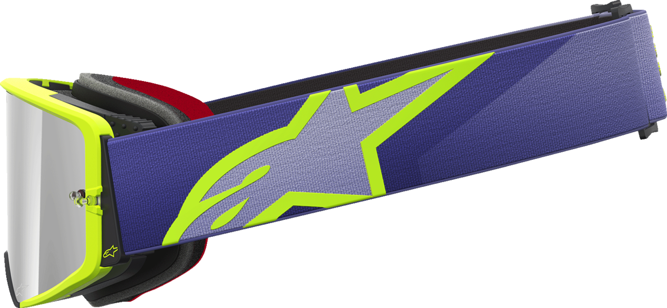 Alpinestars Gogglessupertech Goggle - Corp - Purple/Yellow with Silver Mirror Lens Part 5100326-3156