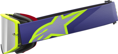 Alpinestars Gogglessupertech Goggle - Corp - Purple/Yellow with Silver Mirror Lens Part 5100326-3156