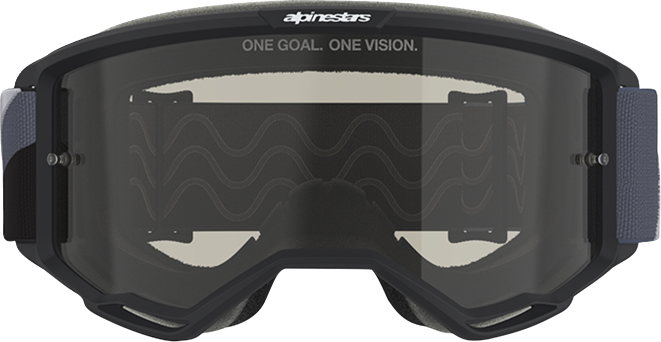 Alpinestars GOGGLES Vision Sand Goggle - Black/Gray with Dark Gray Smoke Lens, Part 5100826-1572