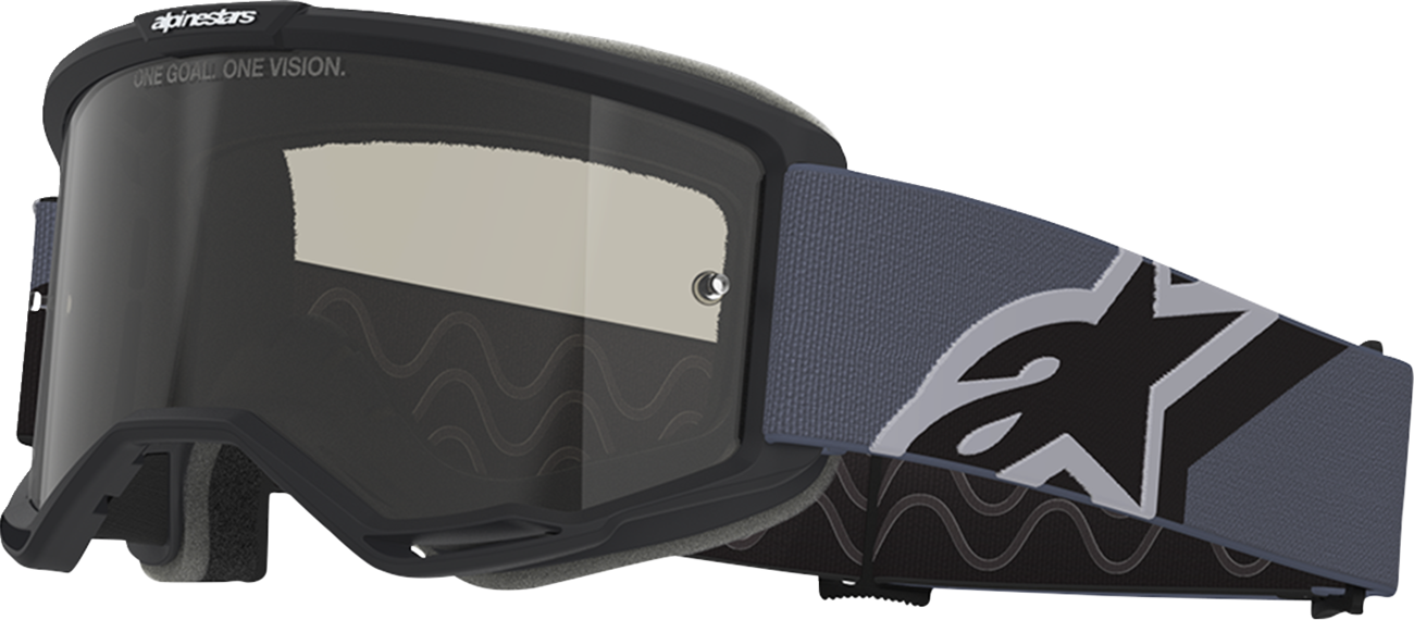 Alpinestars GOGGLES Vision Sand Goggle - Black/Gray with Dark Gray Smoke Lens, Part 5100826-1572