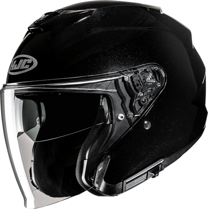HJC i31 Helmet in Solid Black, 2XL – Advanced Polycarbonate Shell with Sun Shield and Ventilation System