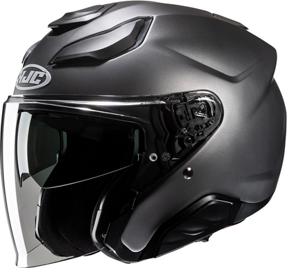 HJC F31 Helmet Solid Semi-Flat Titanium XL | Part JA21NUS7SFTV