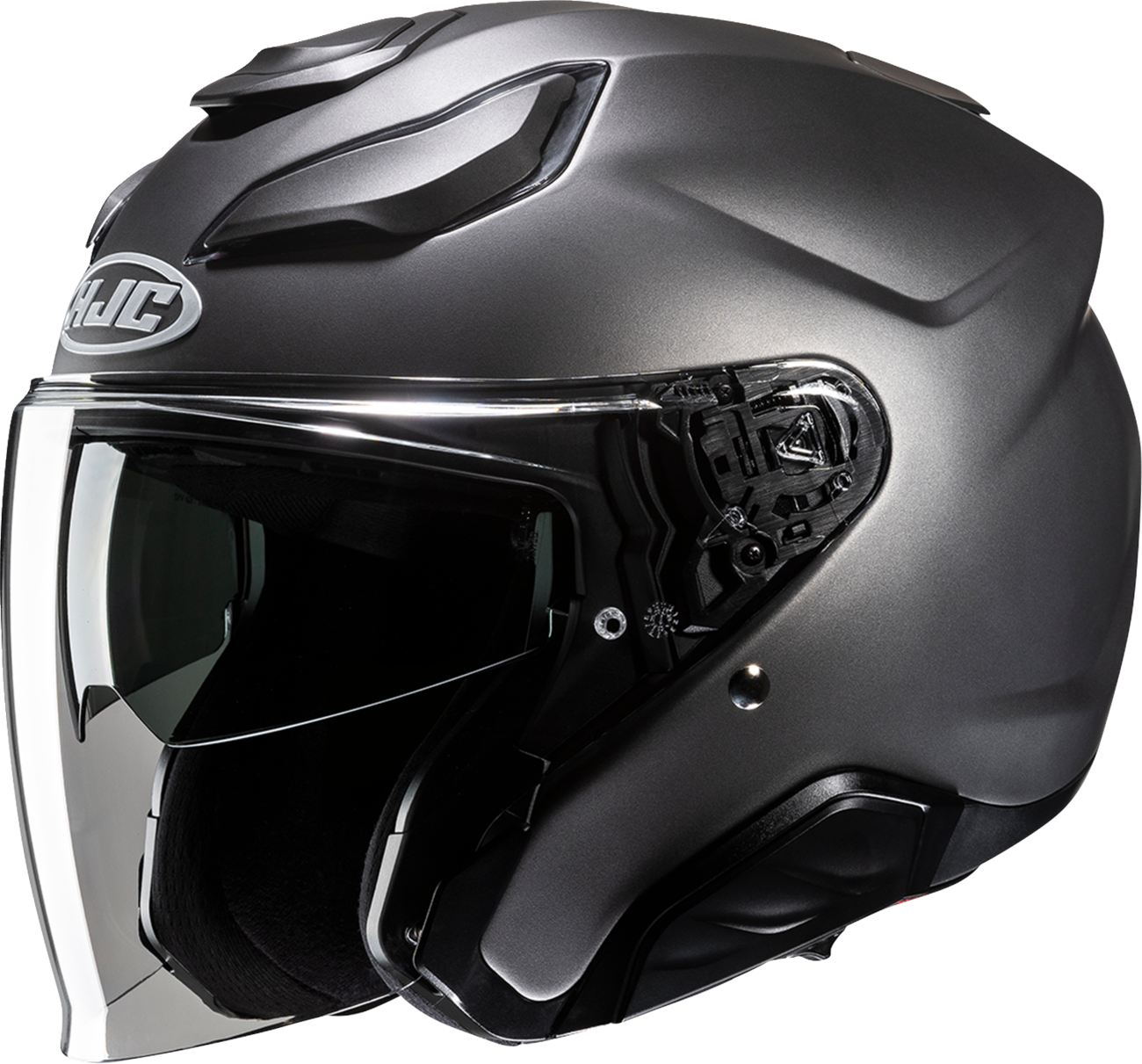 HJC F31 Helmet Solid Semi-Flat Titanium XL | Part JA21NUS7SFTV