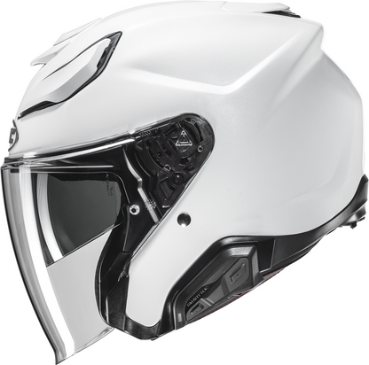 HJC F31 Solid White Motorcycle Helmet - XS, Model JA21NUS3XWHV