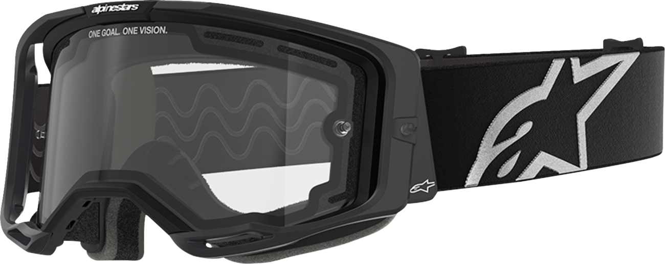 Alpinestars GOGGLES Vision 8 Goggle with Clear Dual Pane Lens - Black Frame