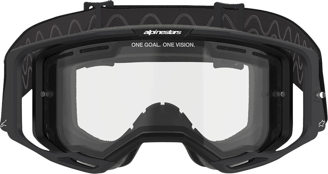 Alpinestars GOGGLES Vision 8 Goggle with Clear Dual Pane Lens - Black Frame