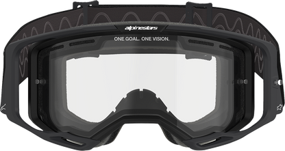 Alpinestars GOGGLES Vision 8 Goggle with Clear Dual Pane Lens - Black Frame