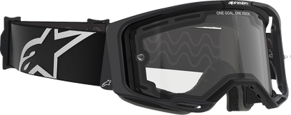 Alpinestars GOGGLES Vision 8 Goggle with Clear Dual Pane Lens - Black Frame