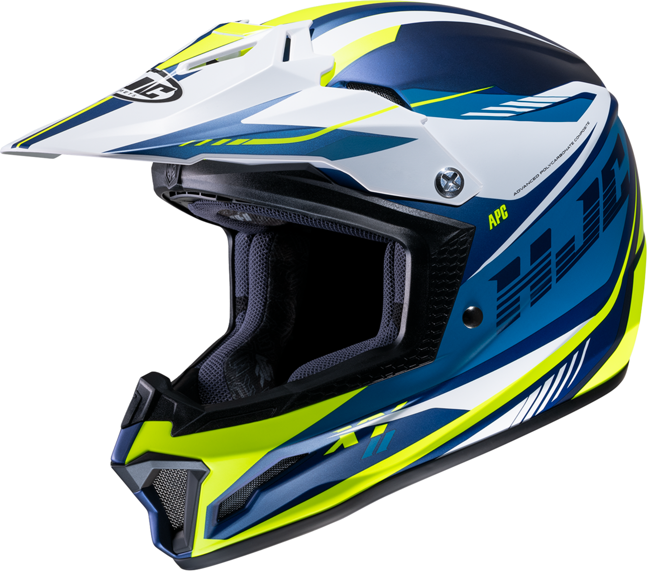 HJC Youth CL-XY II Drift Helmet (Part Number MP36NUS7D3HV) with Advanced Polycarbonate Shell and Large Eye Port