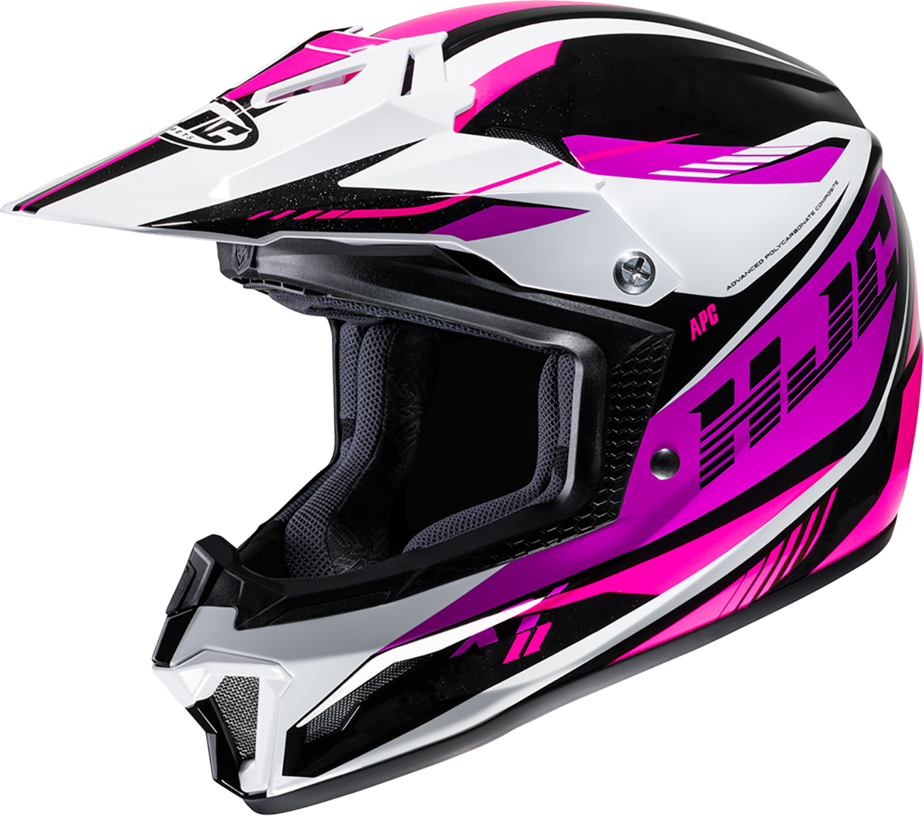 HJC Youth CL-XY II Helmet - Drift Design, Size Large - Part Number MP36NUS6D08V