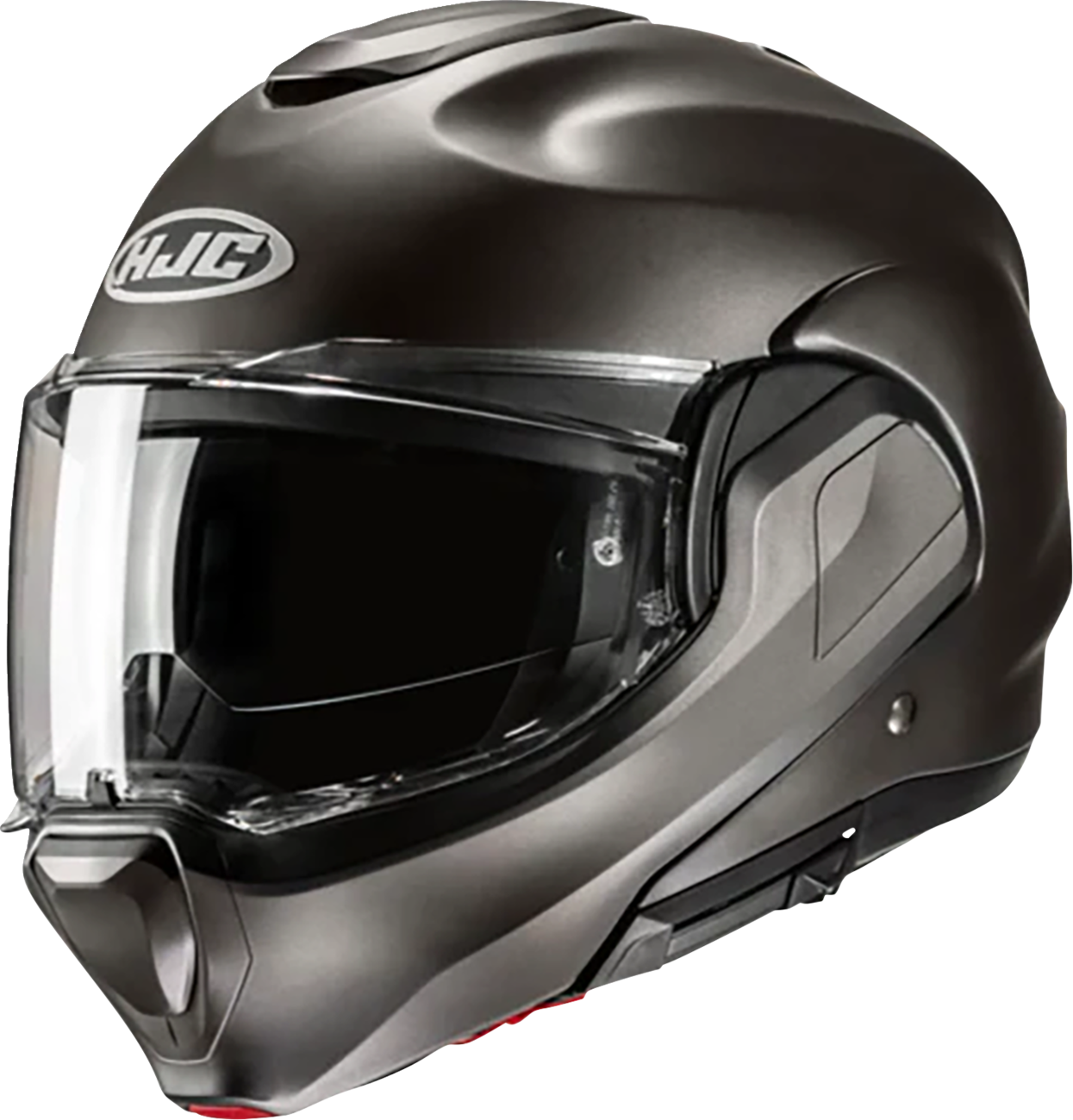 HJC F100 Modular Helmet - Solid Semi-Flat Titanium, Small (Part Number: EH06NUS4SFTV)