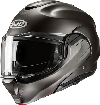 HJC F100 Modular Helmet - Solid Semi-Flat Titanium, Small (Part Number: EH06NUS4SFTV)