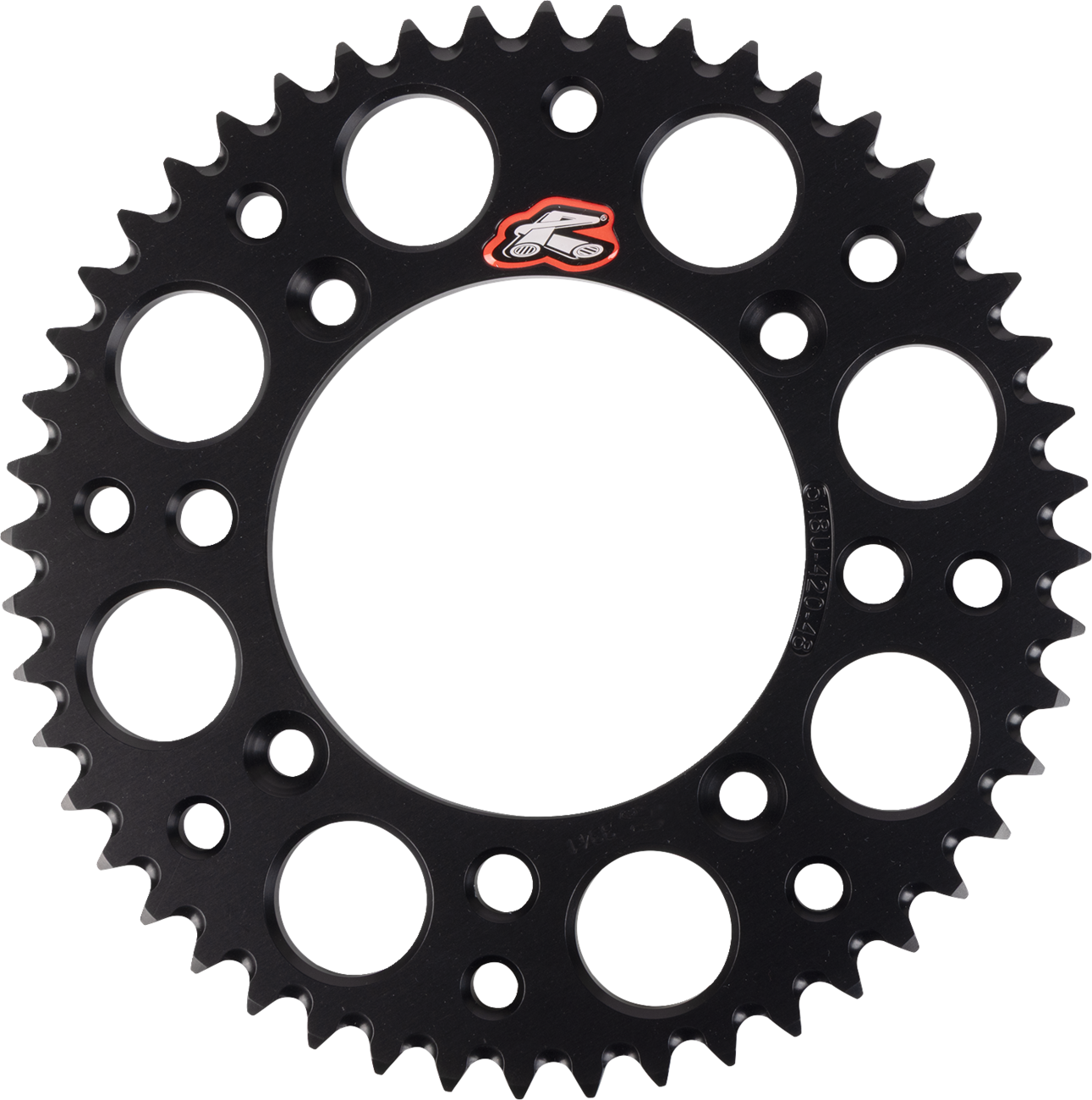 Renthal® 518U-420-48GPBK Aluminum Rear Sprocket with 48 Teeth for Gas Gas, Husqvarna, KTM