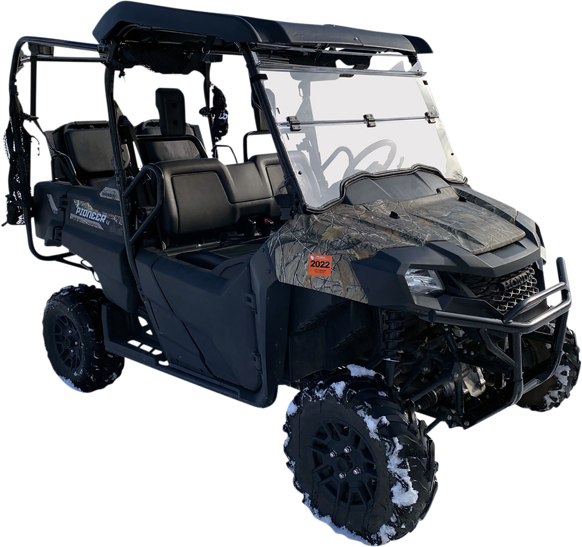 MOOSE OFFROAD Full Folding Windshield - Deluxe for Honda Pioneer 700 V000347-12200M