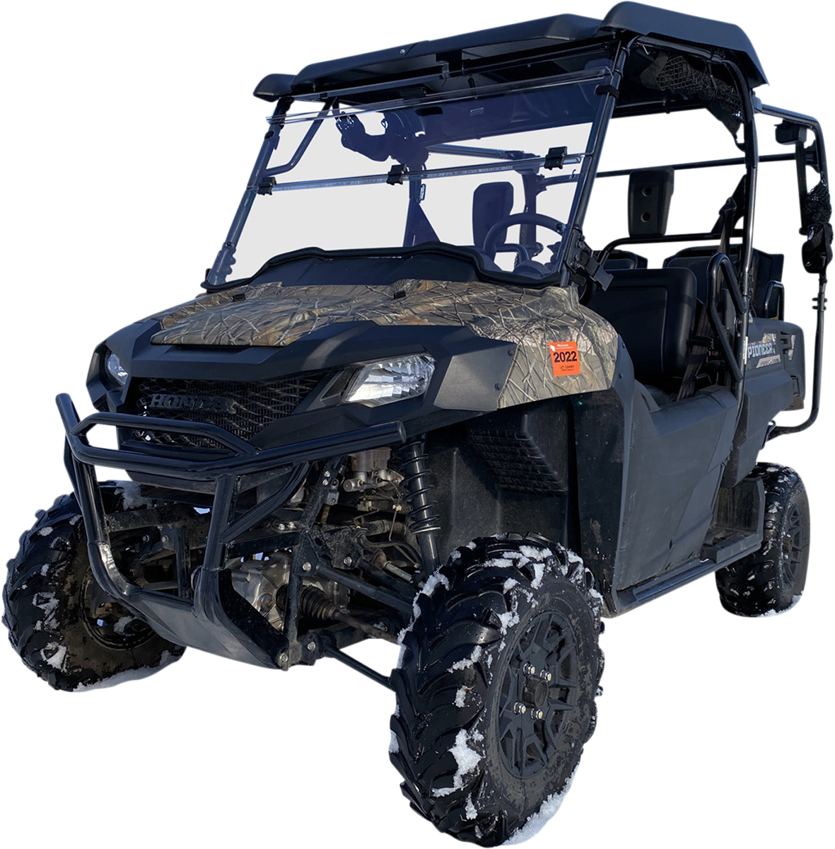 MOOSE OFFROAD Full Folding Windshield - Deluxe for Honda Pioneer 700 V000347-12200M