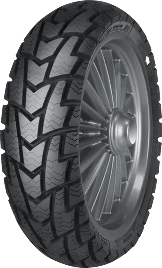 MITAS MC-32 Win Scoot 100/80-10 Front/Rear Tire - 53P with Aggressive M+S Tread Design and Winter Compound
