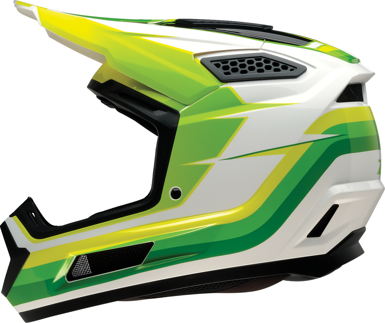 Z1R Dirt Maxx Helmet Vortex White/Green Small - Part 0110-9730