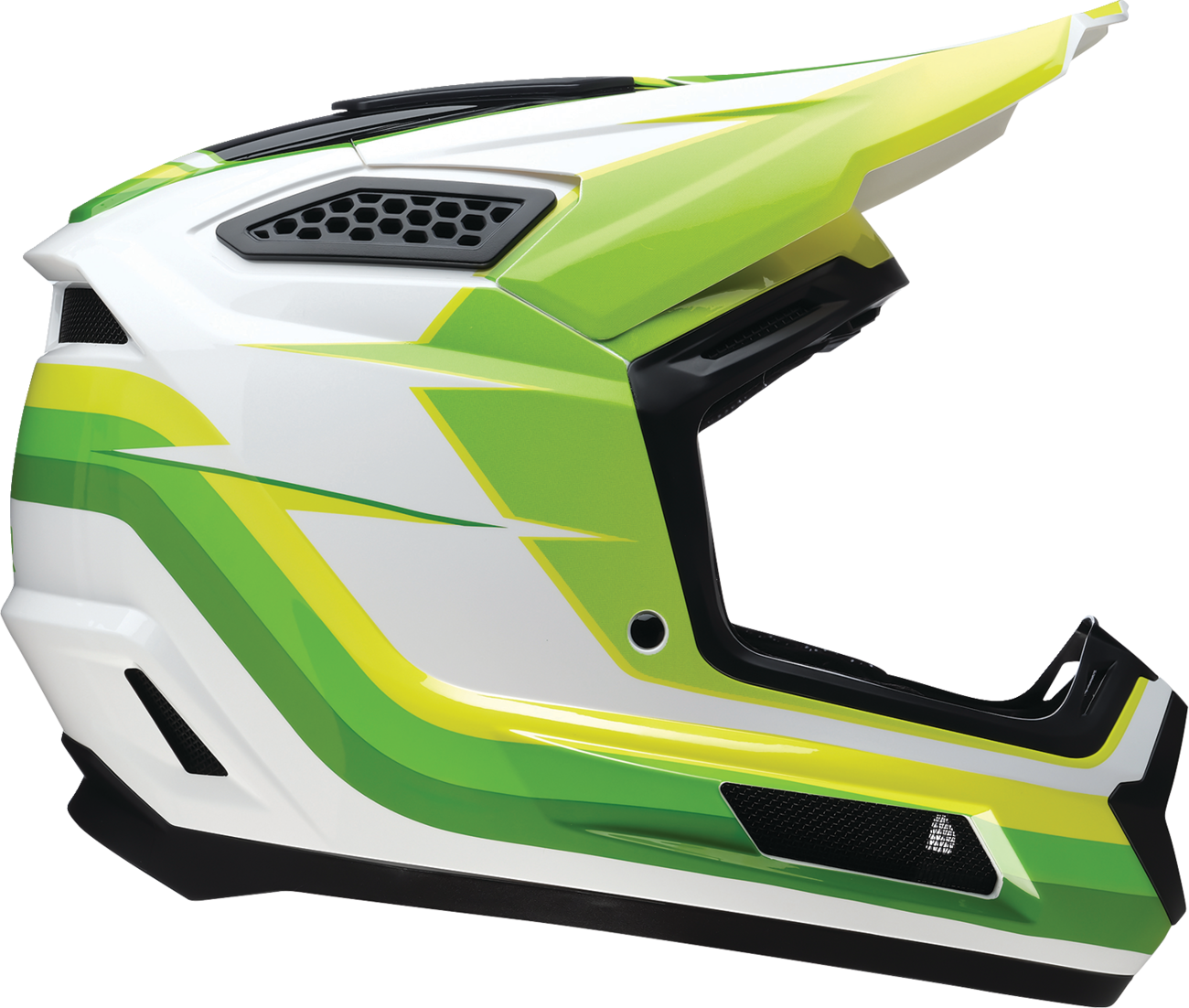 Z1R Dirt Maxx Helmet Vortex White/Green Small - Part 0110-9730