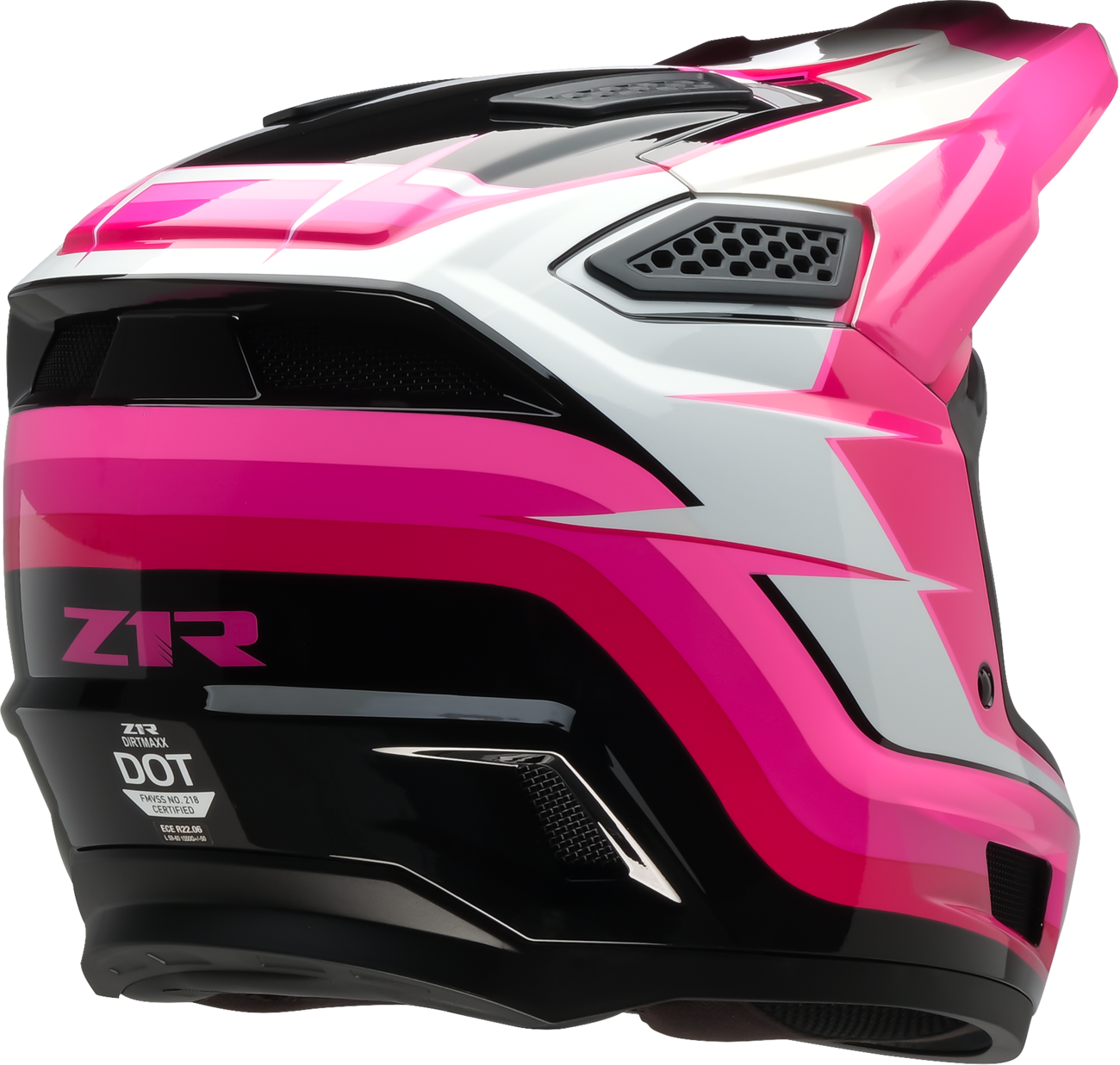 Z1R Dirt Maxx Helmet Vortex Pink/White XS by Z1R - Part Number 0110-9704