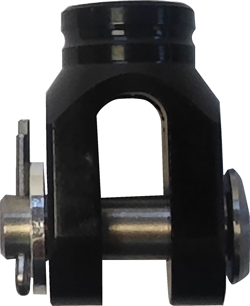 Moose Offroad Rear Brake Clevis for Honda B11-5639B - CNC Machined Aluminum with Stainless Steel Pin and Black Anodized Finish