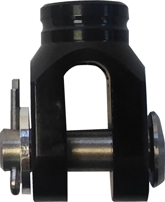 Moose Offroad Rear Brake Clevis for Honda B11-5639B - CNC Machined Aluminum with Stainless Steel Pin and Black Anodized Finish