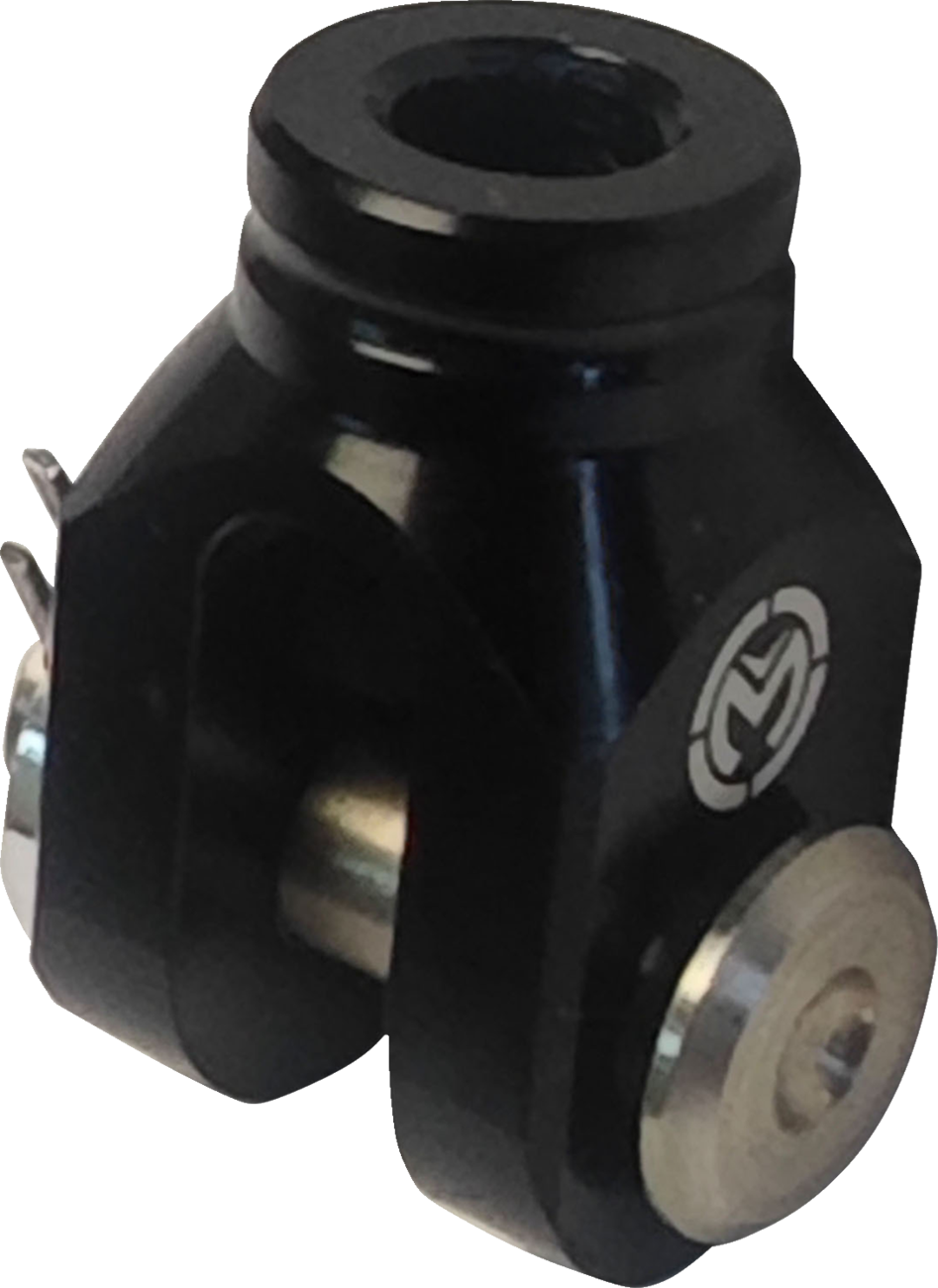 Moose Offroad Rear Brake Clevis for Honda B11-5639B - CNC Machined Aluminum with Stainless Steel Pin and Black Anodized Finish