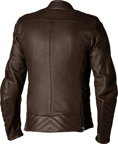 RST Ladies Roadster Air CE Leather Jacket Brown XS – Lightweight Motorcycle Outerwear with Perforated Leather and Mesh Liner