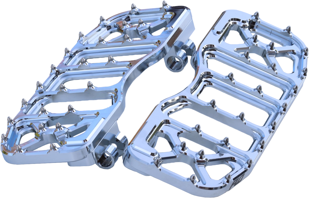 FLO MOTORSPORTS V5 Chrome Floorboards for Harley Davidson Touring Models