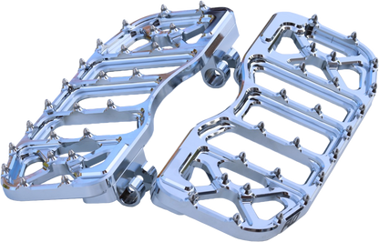 FLO MOTORSPORTS V5 Chrome Floorboards for Harley Davidson Touring Models