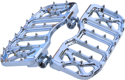 FLO MOTORSPORTS V5 Chrome Floorboards for Harley Davidson Touring Models