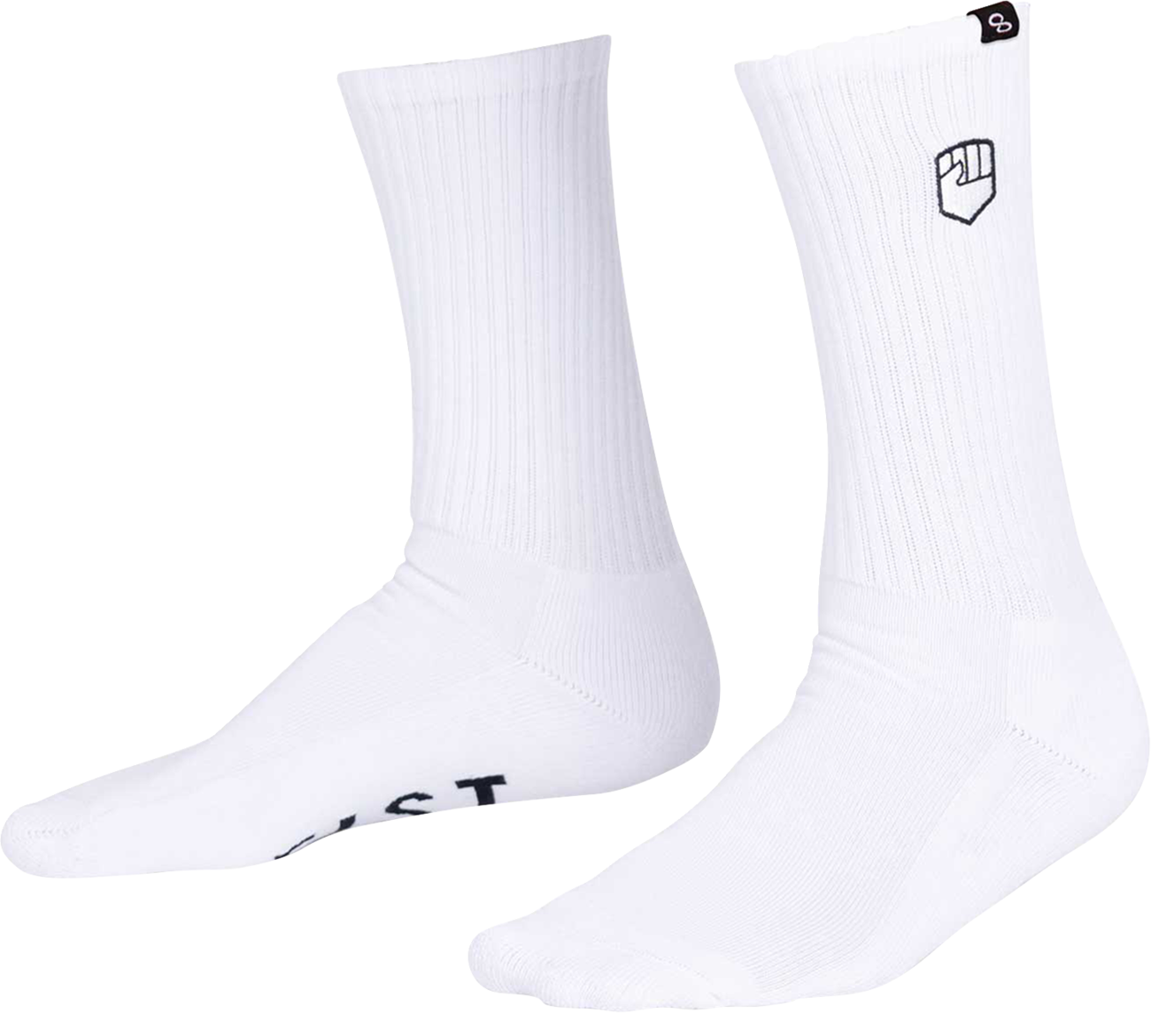 FIST HANDWEAR Crew Socks - Stocker White Large/XL - Comfortable, Breathable Fit with Arch Support