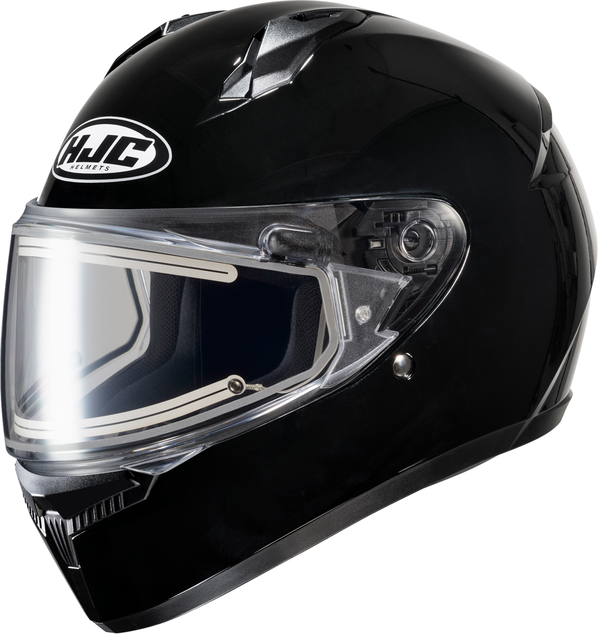HJC C10 Snow Helmet Electric Solid Black Large FP54EUS6XBKV