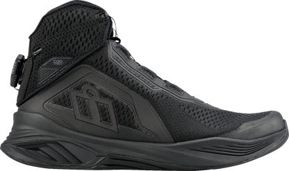ICON Hooligan AF Boots - Black US Size 11 - Engineered Textile Mesh and TPU Upper with BOA® Fit System