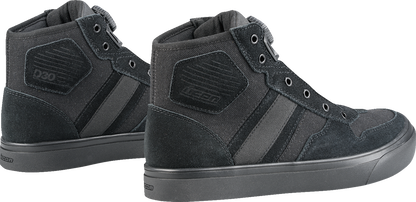 ICON Dog Days Boots - Stealth US 11, Genuine Leather with D30® Ankle Inserts and BOA® Lacing System