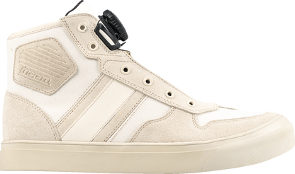 ICON Dog Days Boots - White, US 8 - Durable Genuine Leather with BOA Lacing System