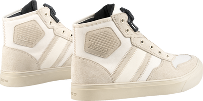 ICON Dog Days Boots - White, US 8 - Durable Genuine Leather with BOA Lacing System
