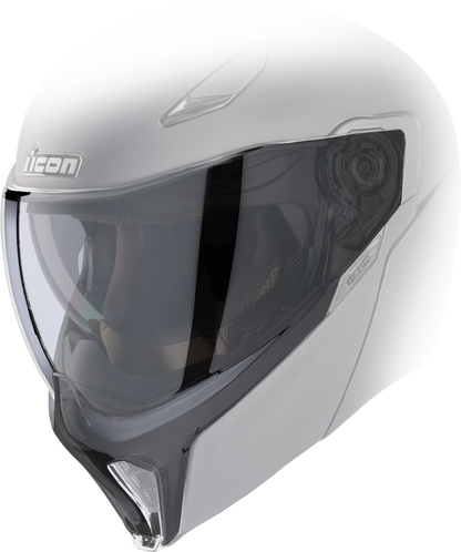 ICON Threshold™ Shield for ECE R 22.06 Helmets - Dark Smoke, Part Number 0130-1461