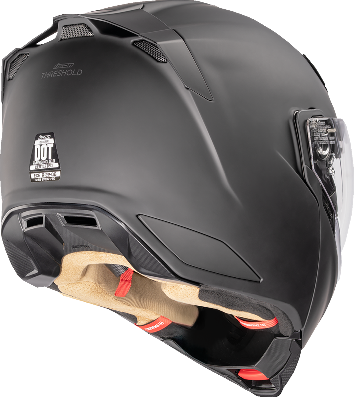 ICON Threshold™ Modular Helmet - Solid Matte Black Large (Part #0100-2694)