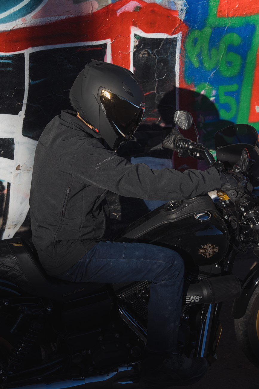 ICON Threshold™ Modular Helmet 2XL Solid Matte Black (Part No. 0100-2696)