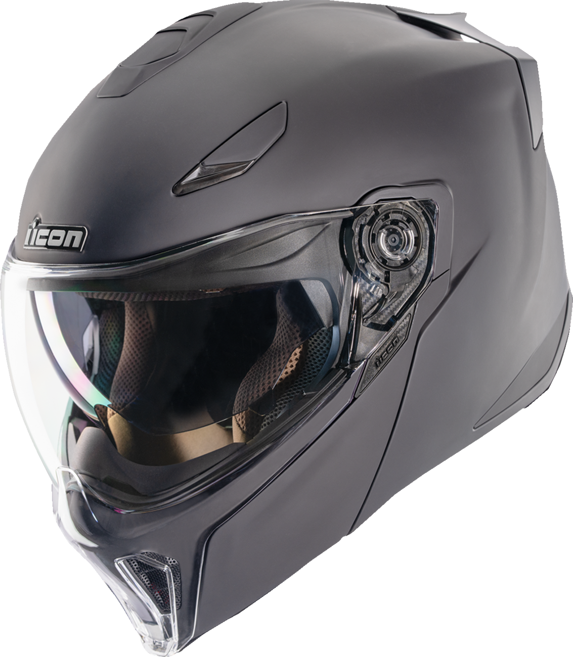 ICON Threshold™ Modular Helmet - Solid Matte Black XS (Part #0100-2705)