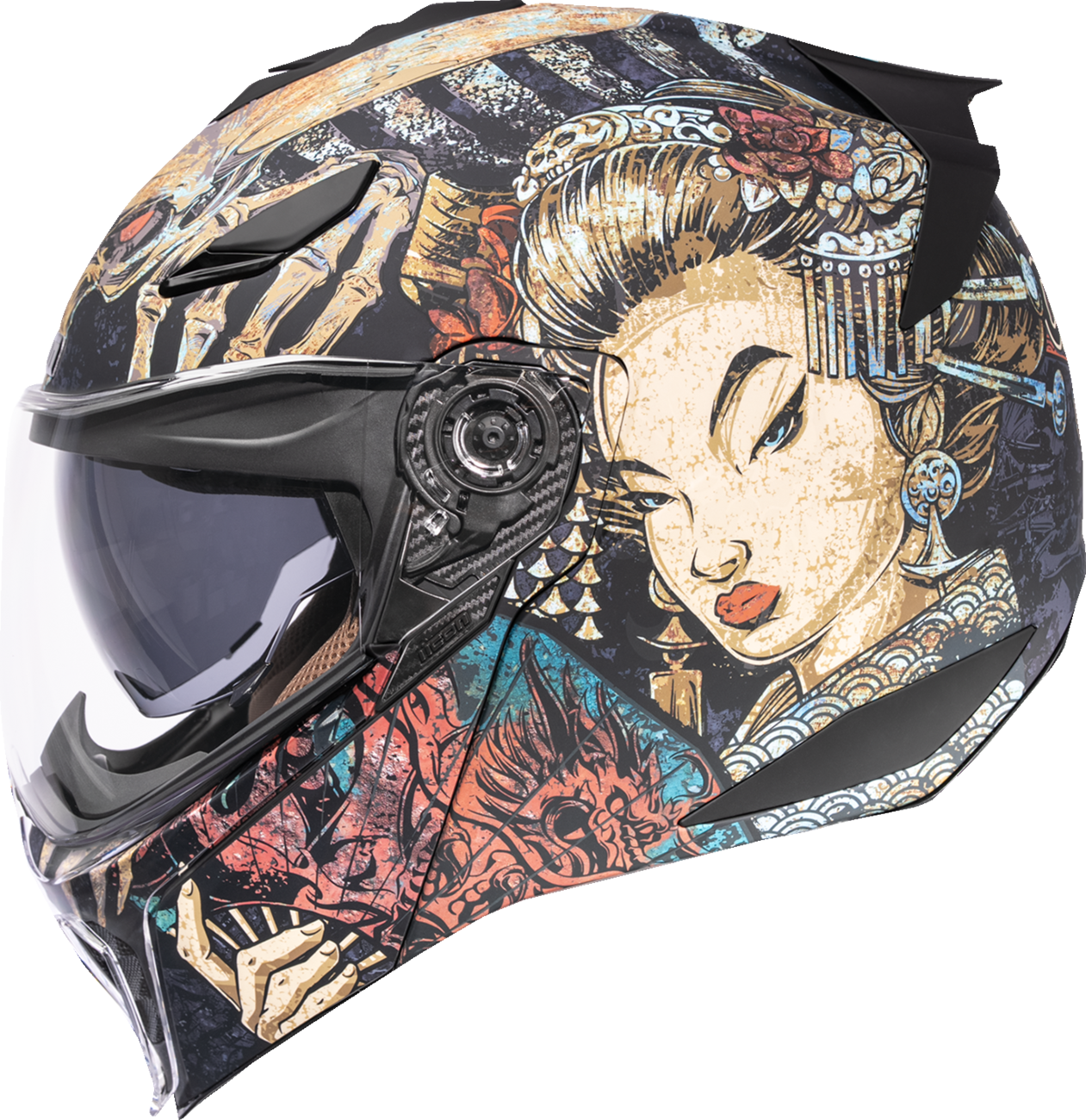 ICON Threshold™ Odokuro Modular Helmet - Black, Size XS - Part 0100-2714