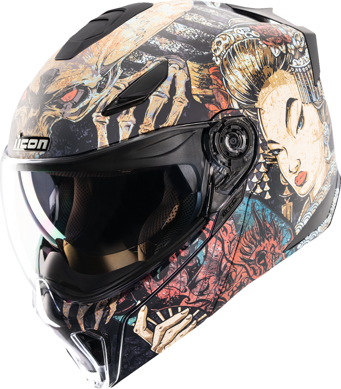 ICON Threshold™ Odokuro Modular Helmet - Black, Small (Part Number 0100-2715)
