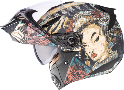 ICON Threshold™ Odokuro Modular Helmet – Black, XL (Part Number 0100-2718)