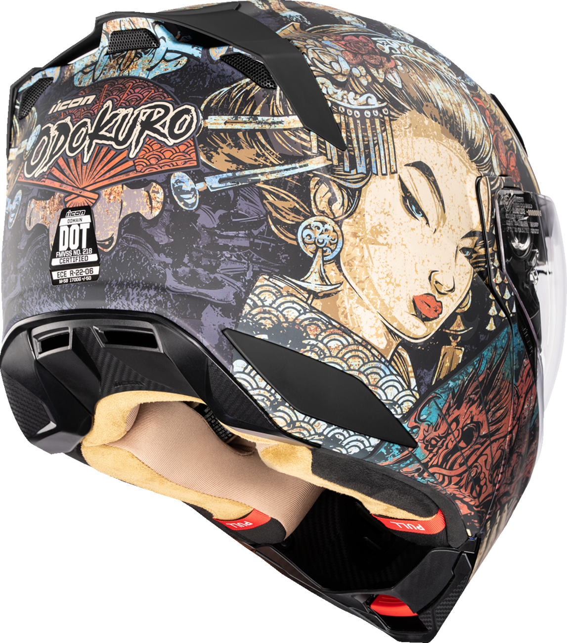 ICON Threshold™ Modular Helmet Odokuro Black Large - Part 0100-2717