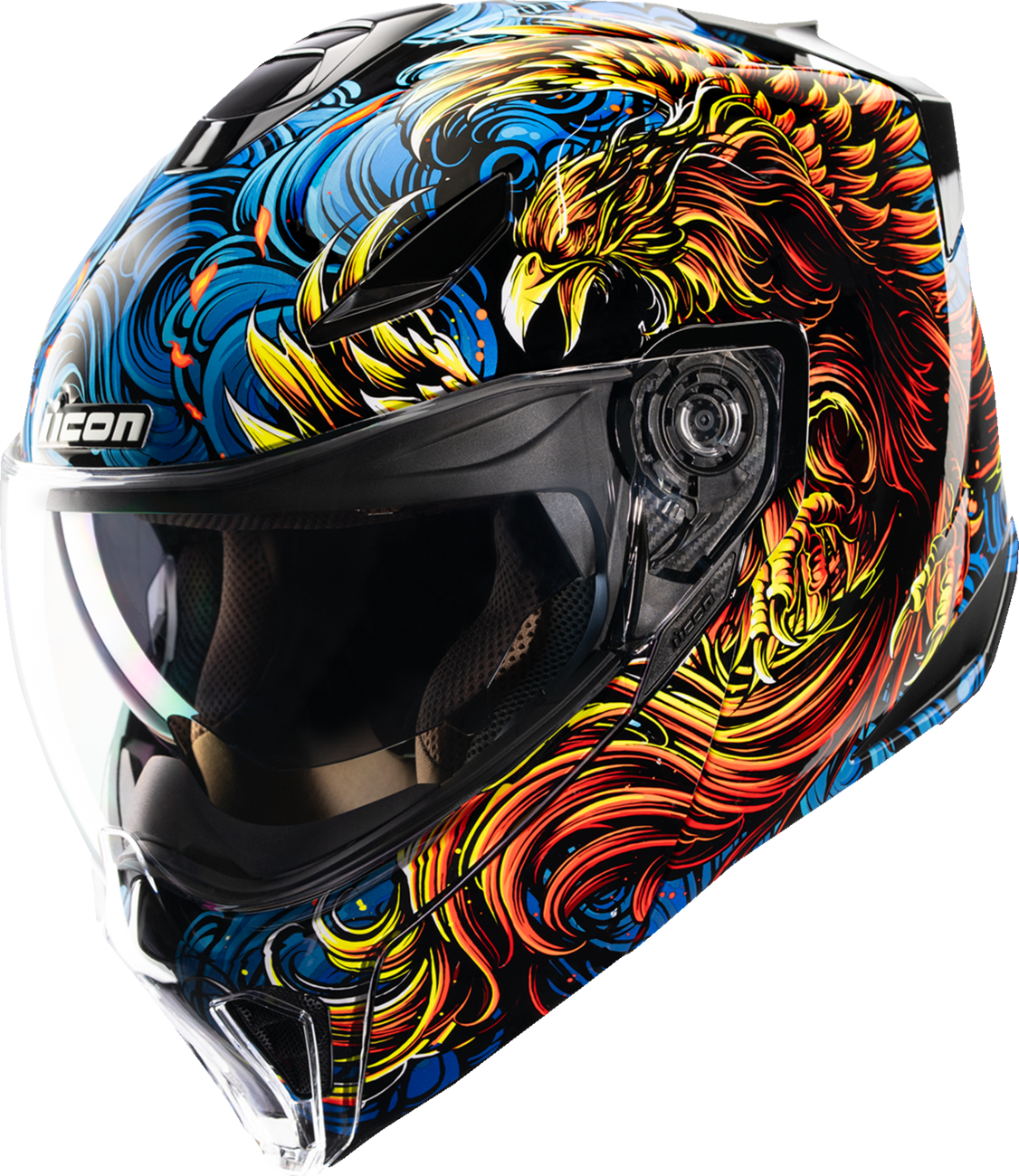 ICON Threshold™ Modular Helmet Burn Birdie Burn - Blue, Medium (Part #0100-2723)