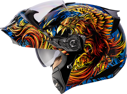 ICON Threshold™ Modular Helmet Burn Birdie Burn - Blue, Medium (Part #0100-2723)