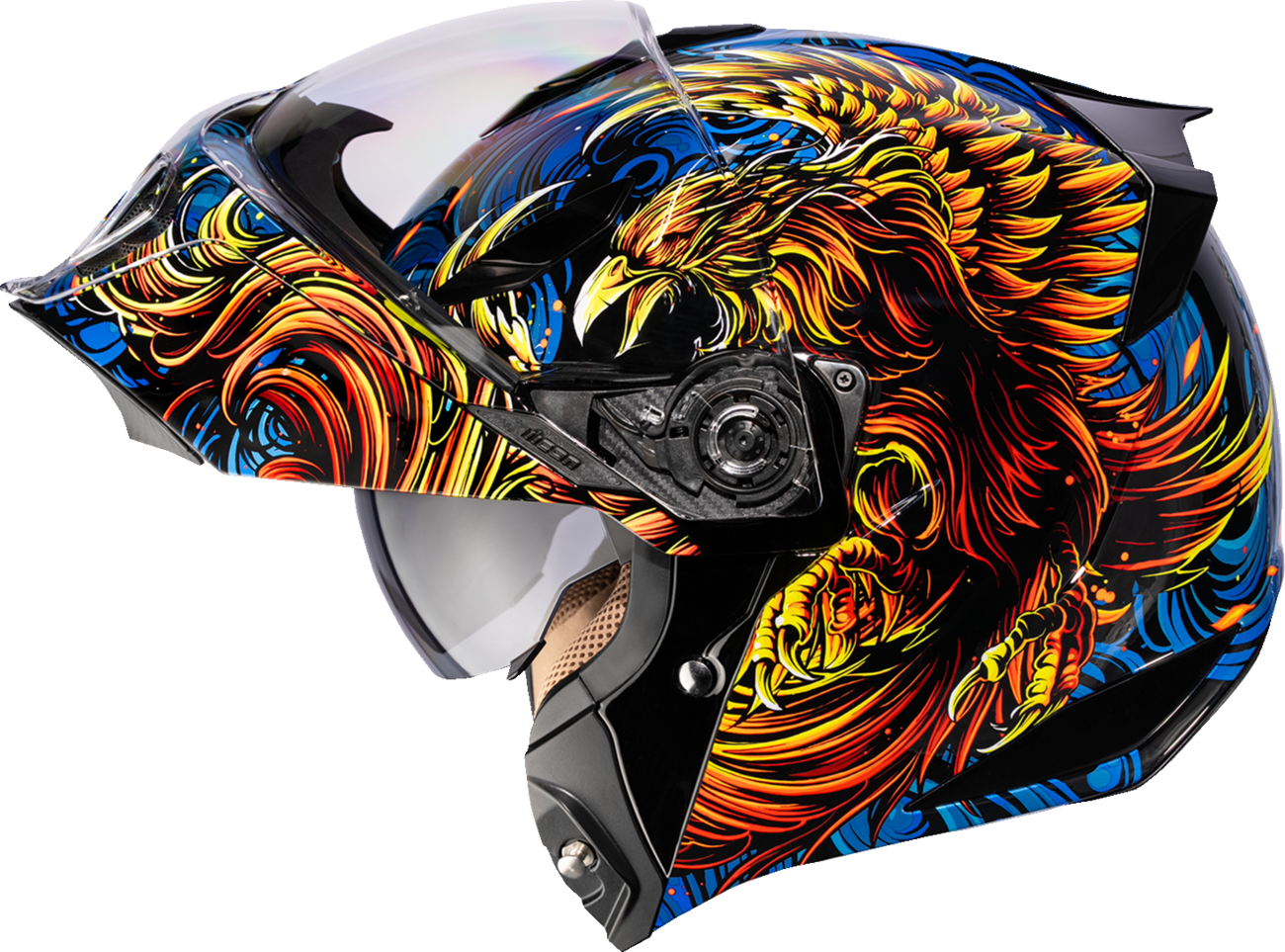 ICON Threshold™ Modular Helmet - Burn Birdie Burn Blue Large (Part #0100-2724)